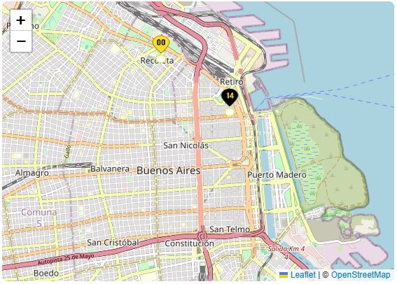 mapa puntos de venta